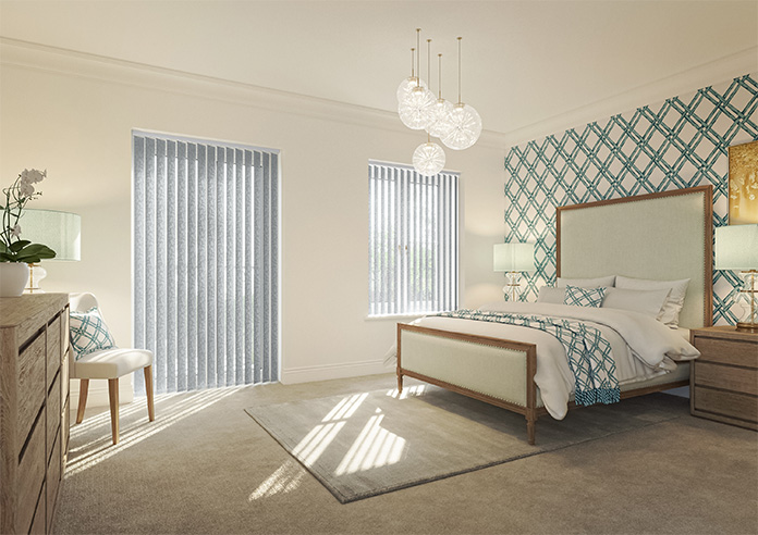 Jasmine (Blackout), Silver - Vertical Blind - Image 7